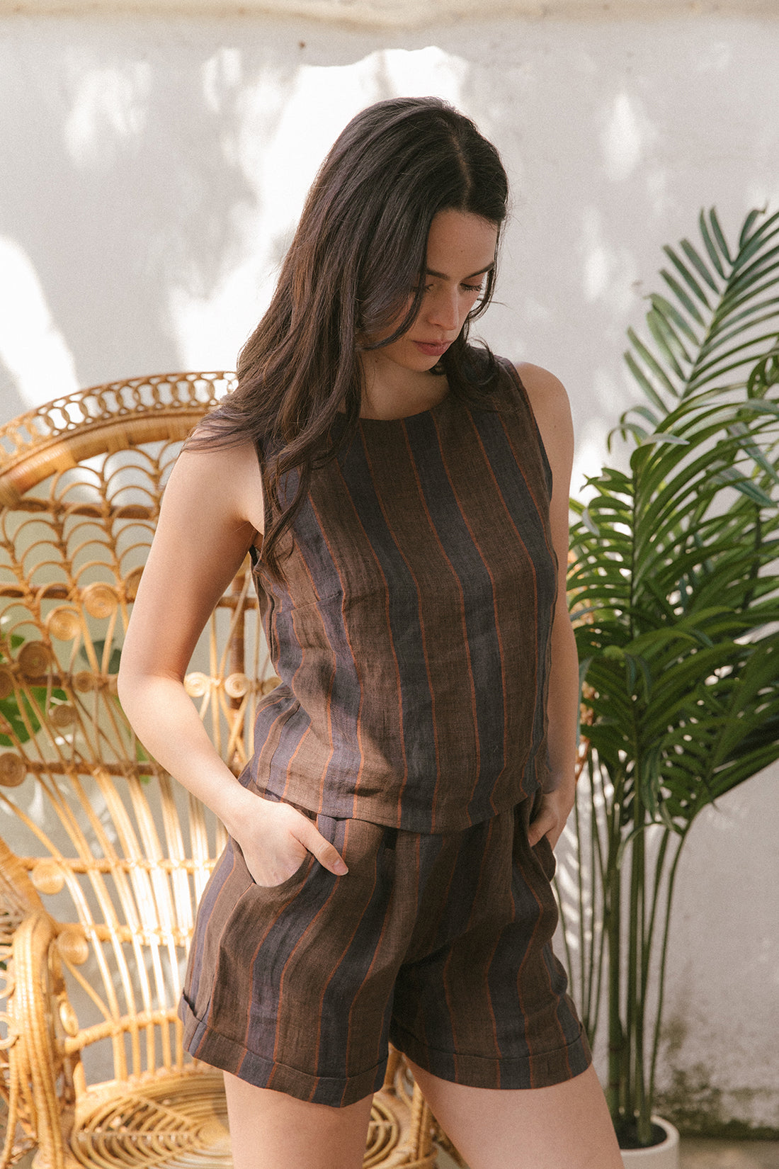 Short Manuela chocolate