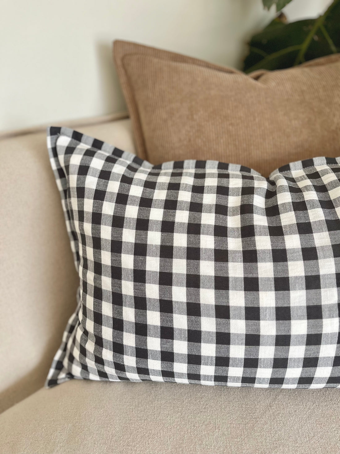 Funda Vichy Negro 60x40