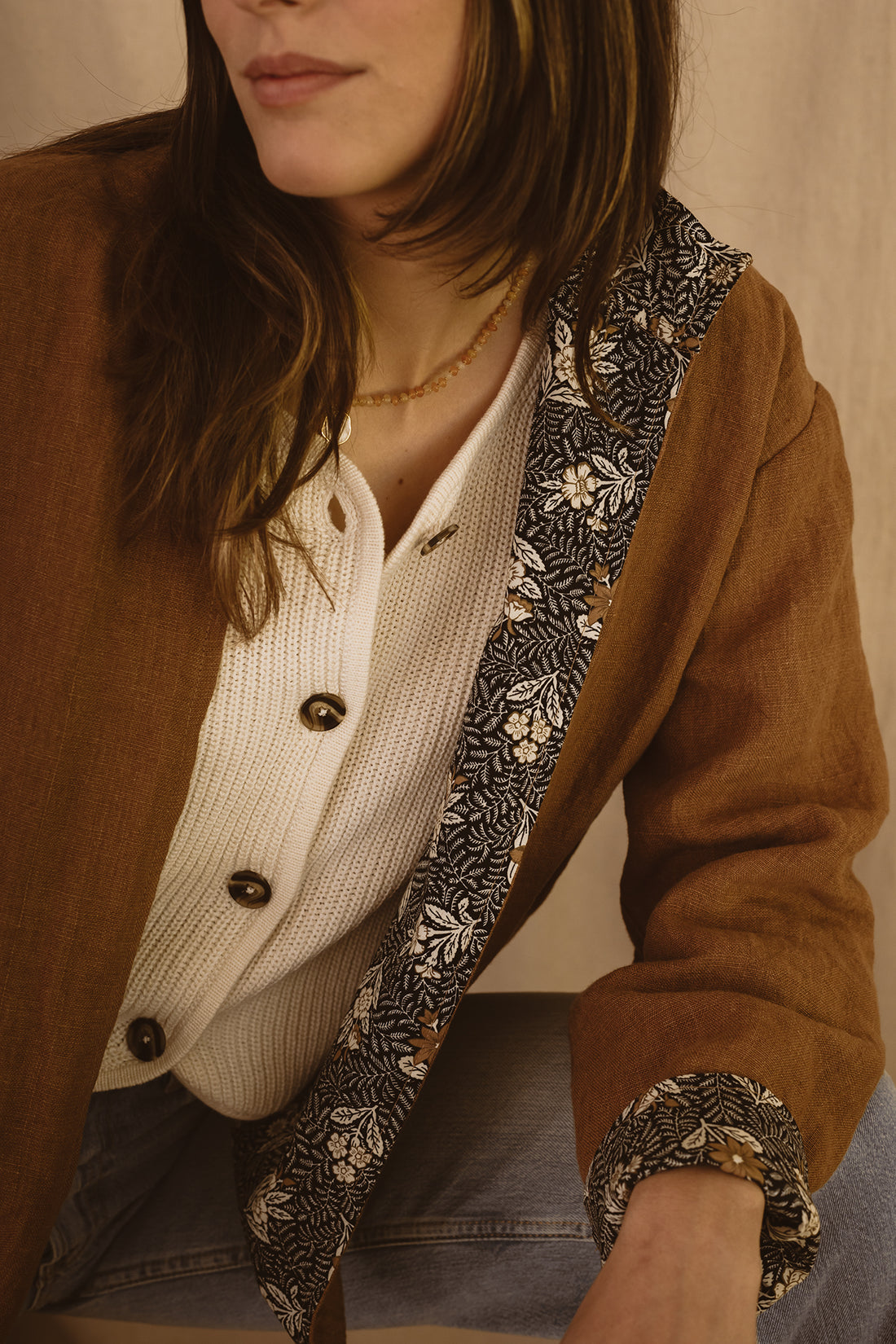 Chaqueta Ribeira Caramelo