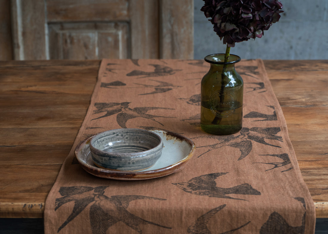 Camino de Lino Pájaros Caramelo