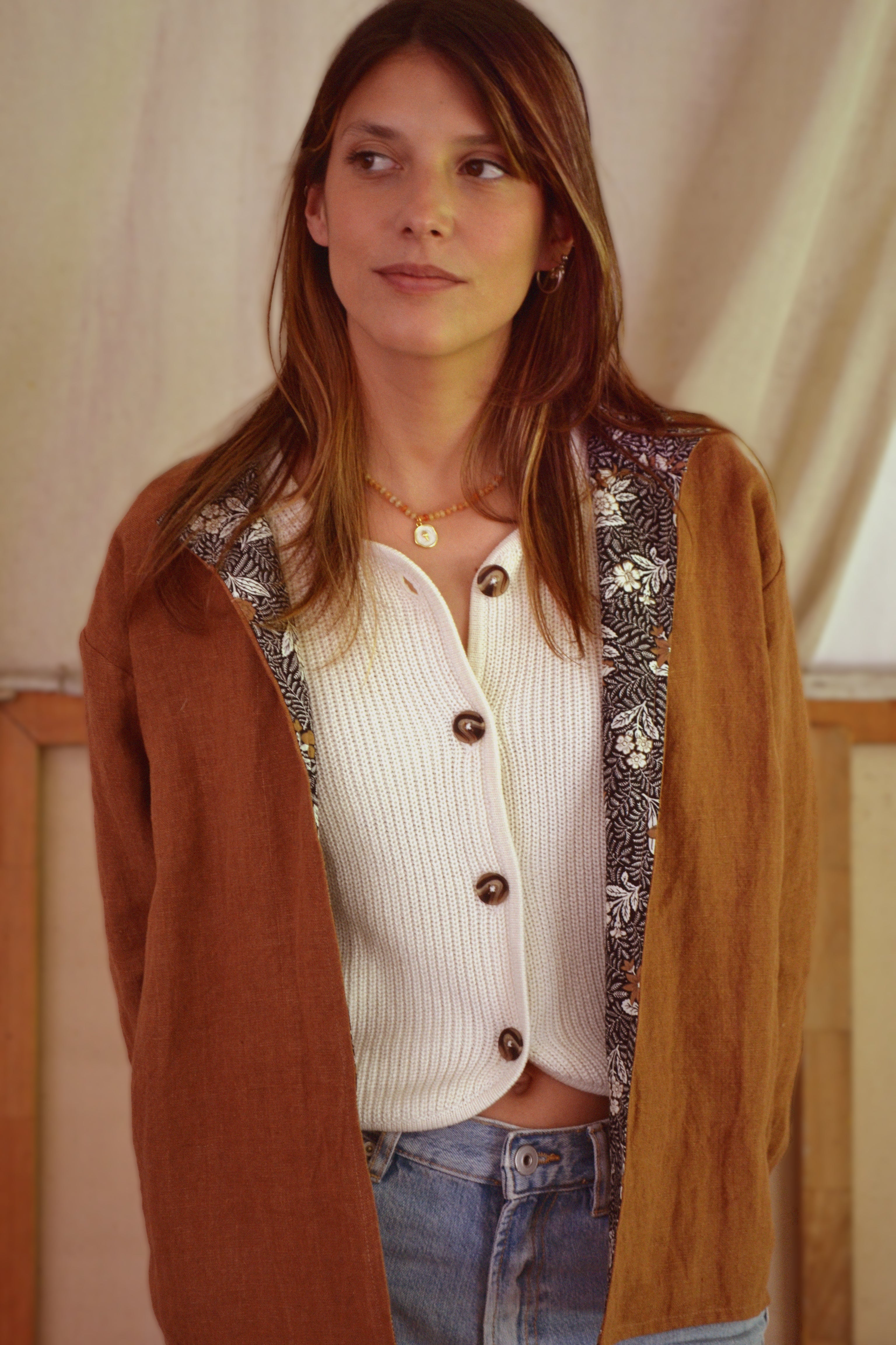 Chaqueta Ribeira Caramelo