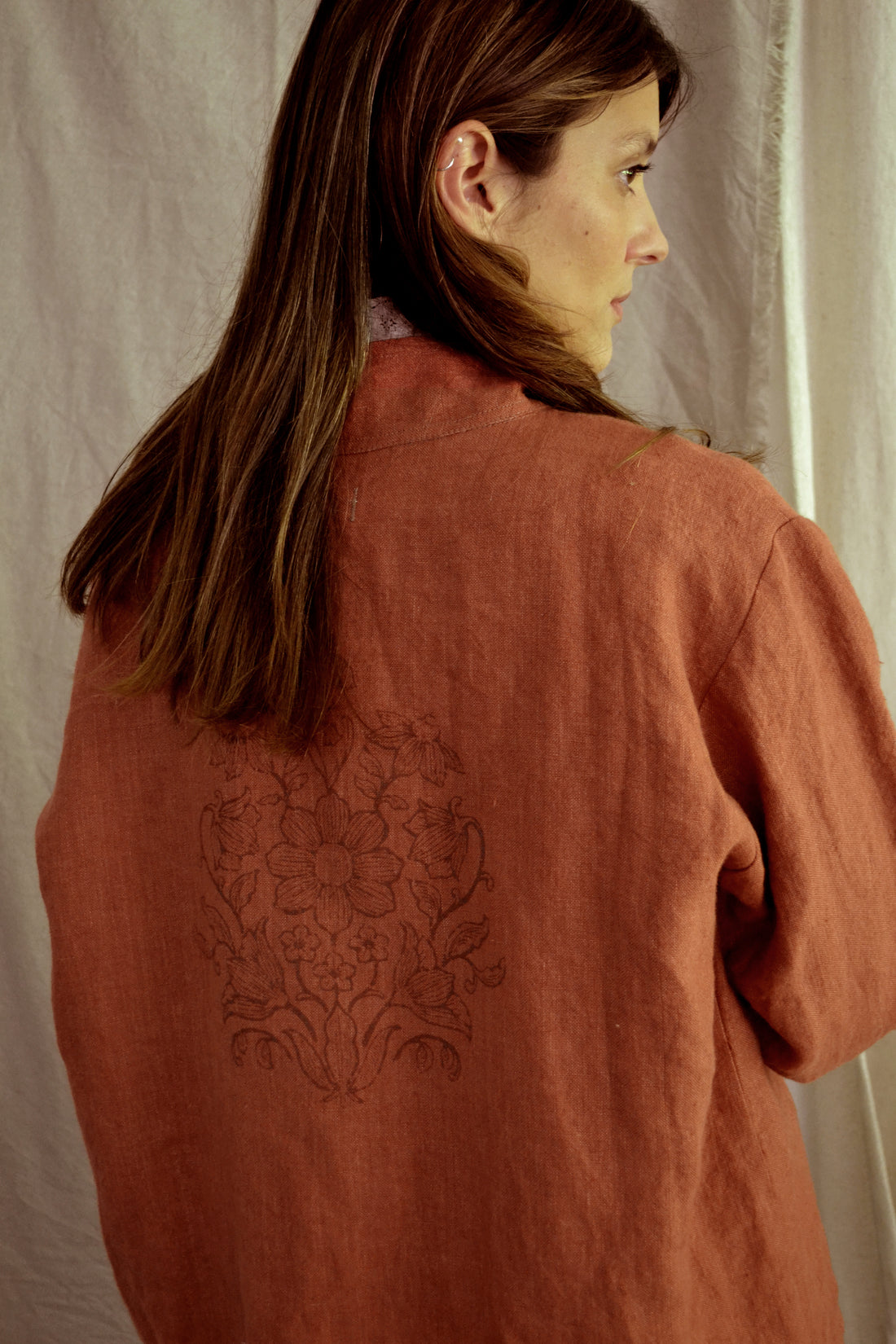 Chaqueta Ribeira Terracota