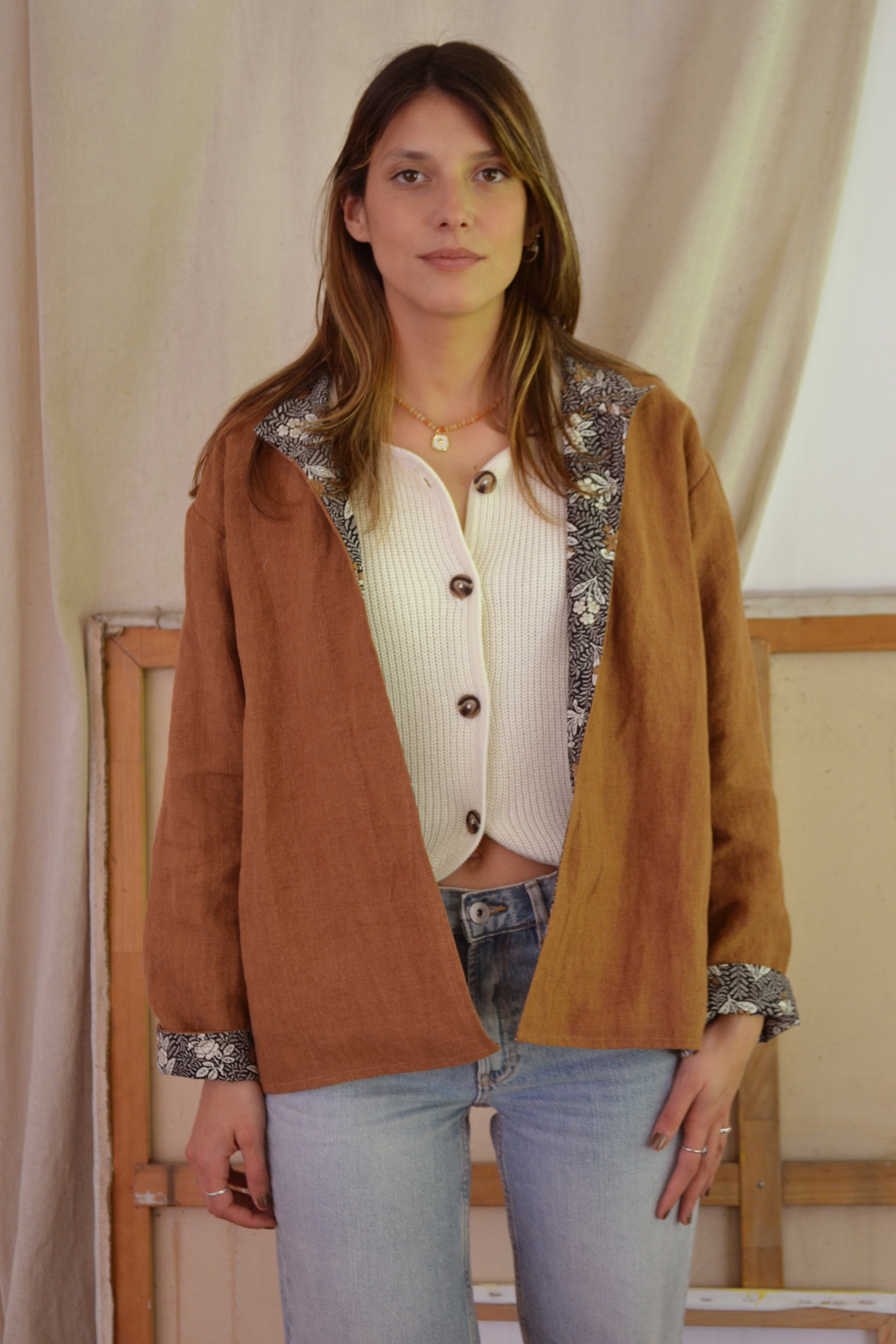 Chaqueta Ribeira Caramelo