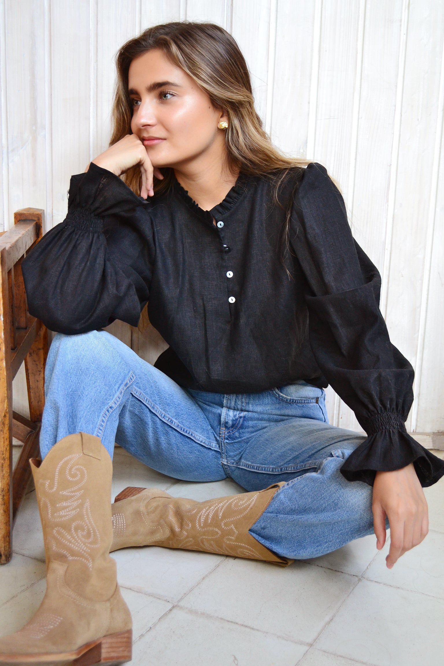 Blusa Malva Negra