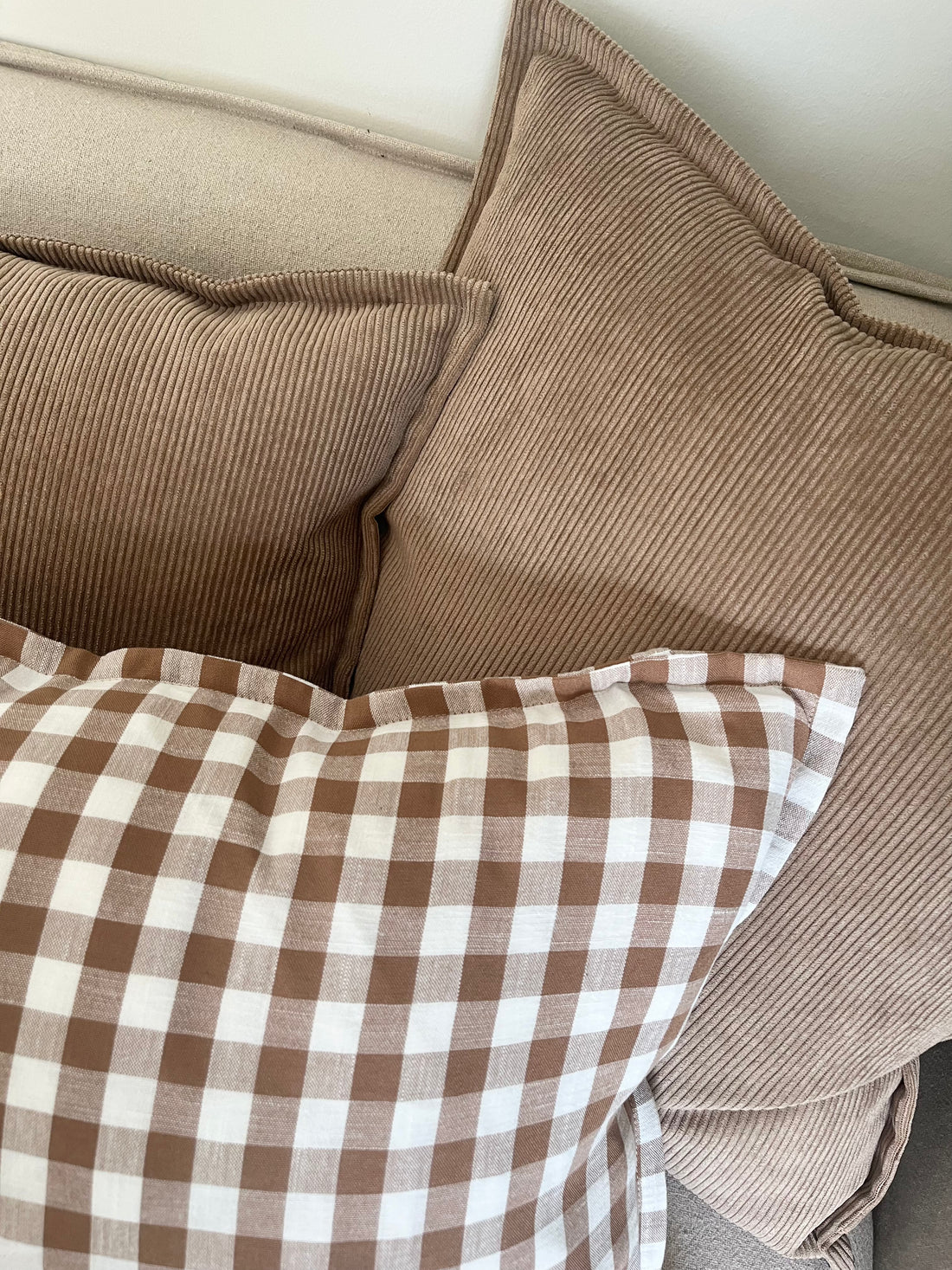 Funda Vichy Café 50x50