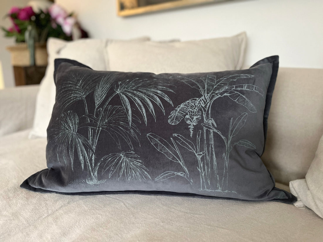 Funda de Terciopelo Jungla Grafito