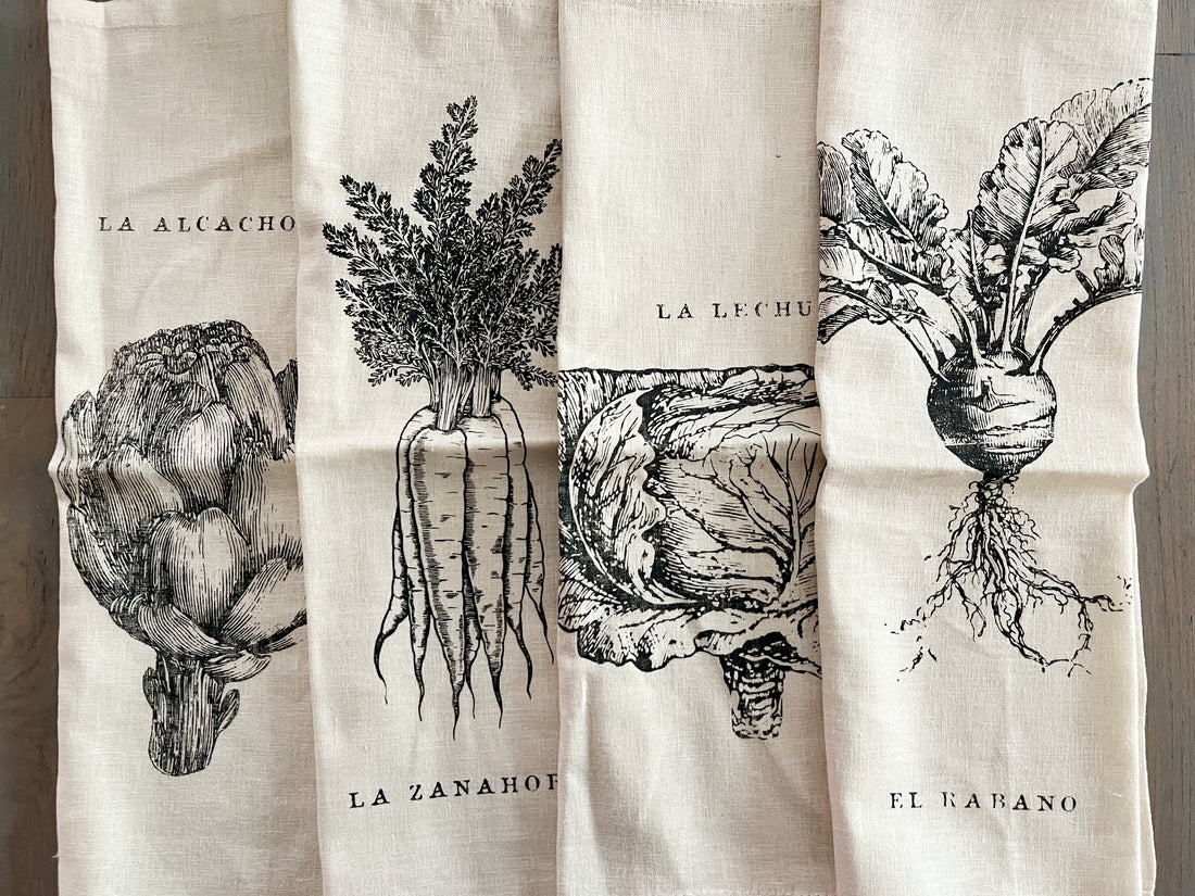 Servilletas de Algodón Verduras (set de 4 unidades)