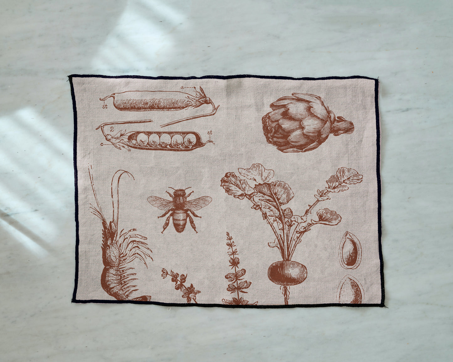 Pack Individual Lino El Mercado Beige