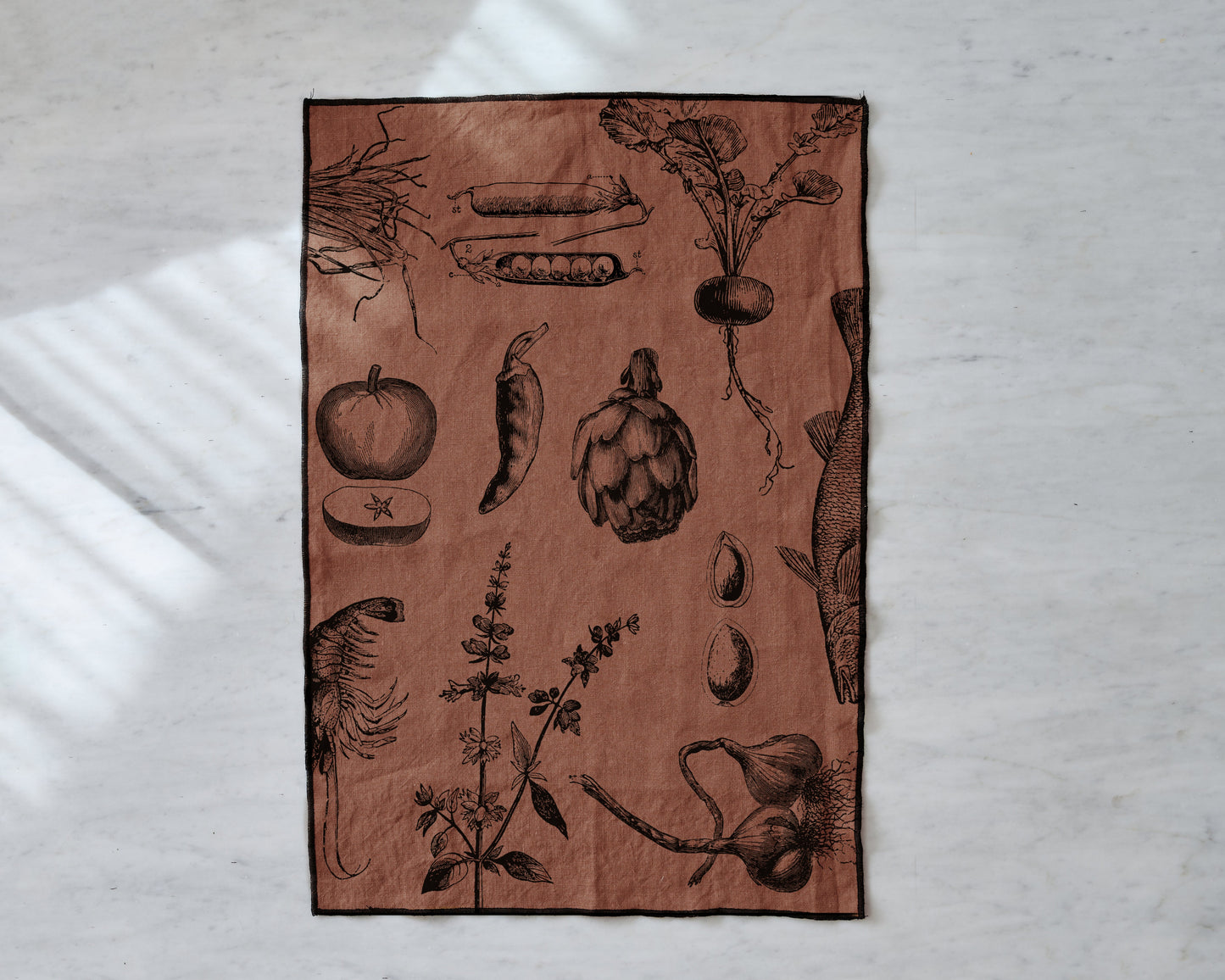 Paño lino Terracota