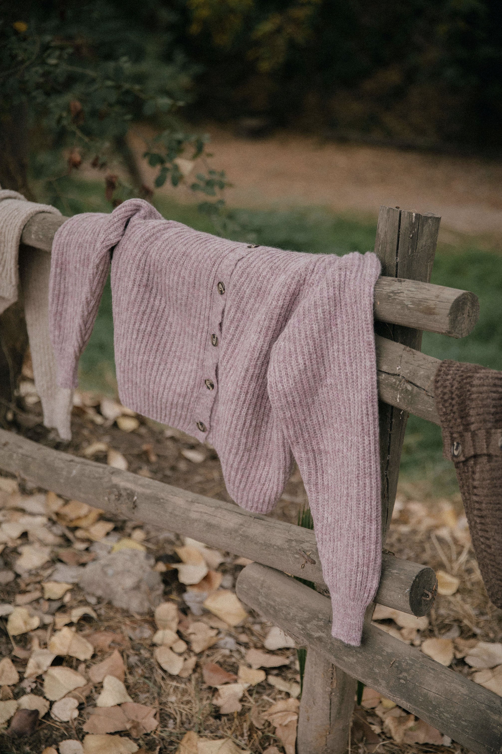 Chaleco Cardo rosado malva