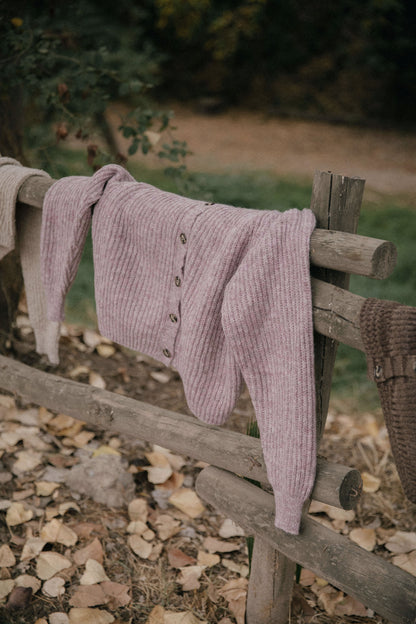 Chaleco Cardo rosado malva