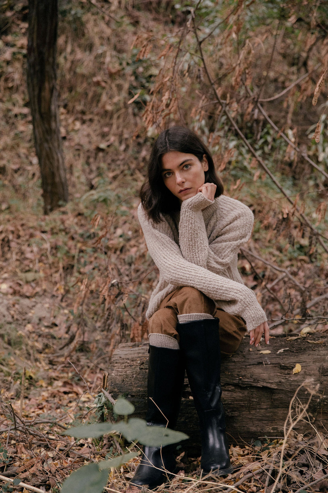 Chaleco Cardo beige