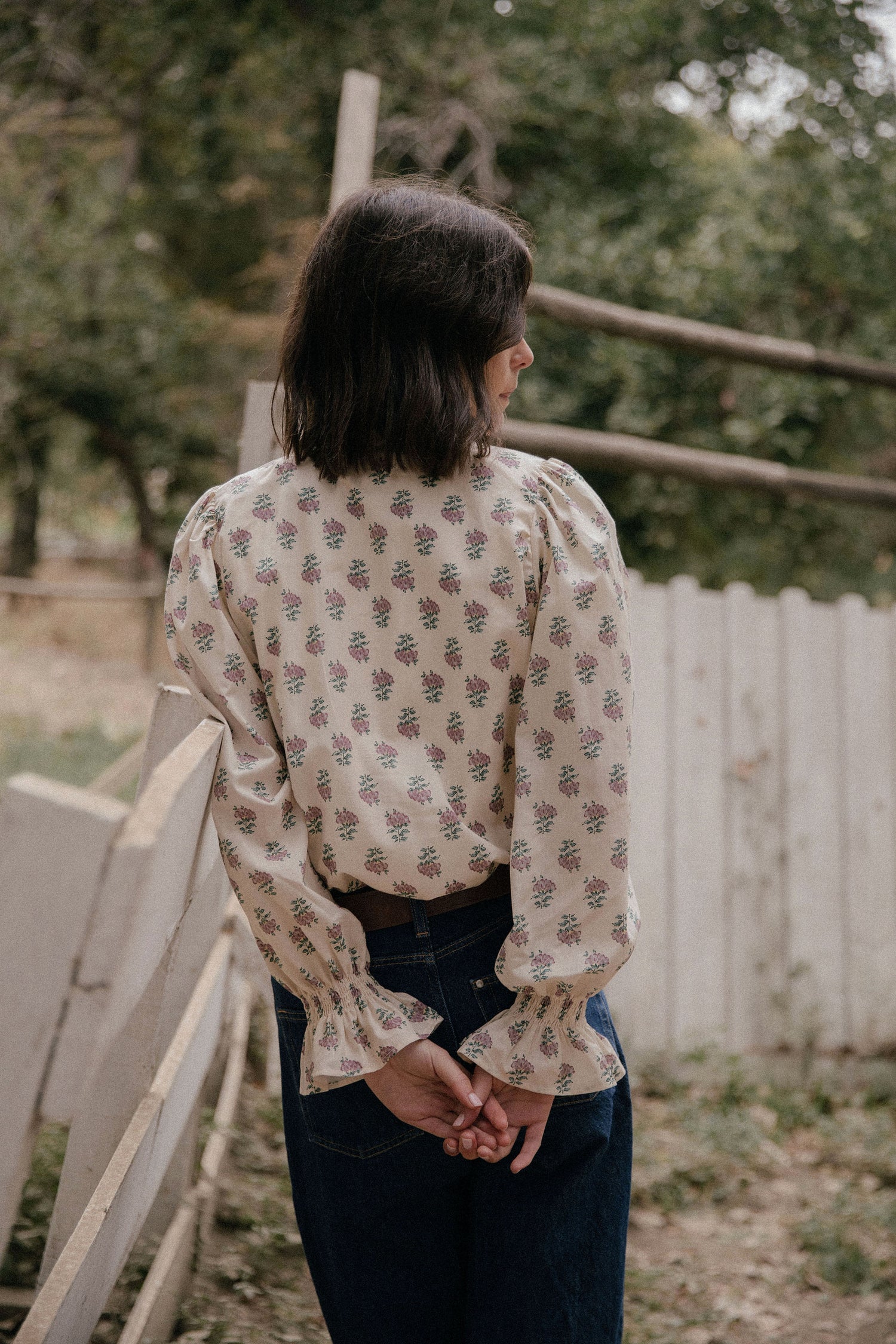 Blusa Malva Floreada