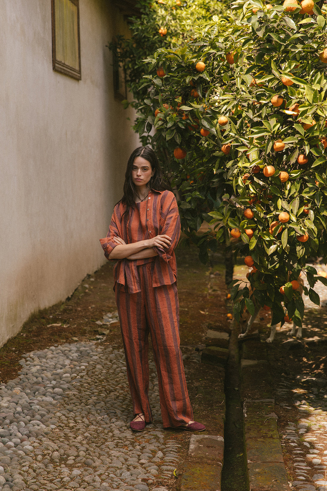 Pantalón Filomena teja
