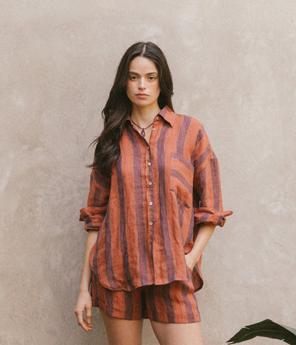 Camisa Tomasa teja