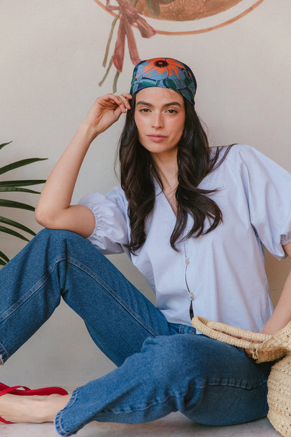 Blusa Ceibo azul PREVENTA