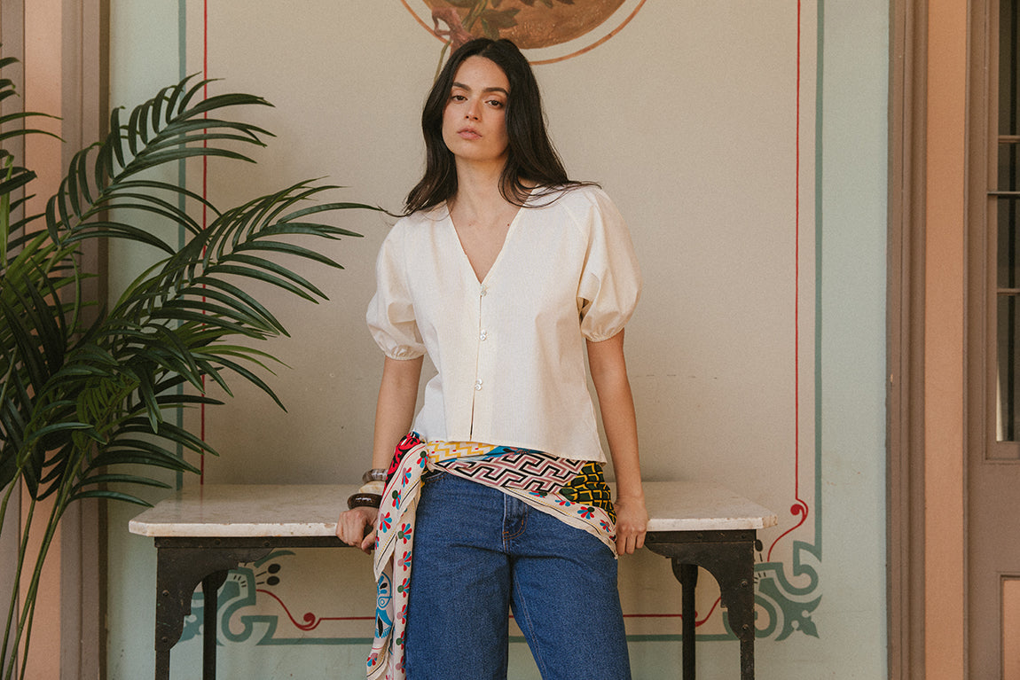 Blusa Ceibo amarilla PREVENTA
