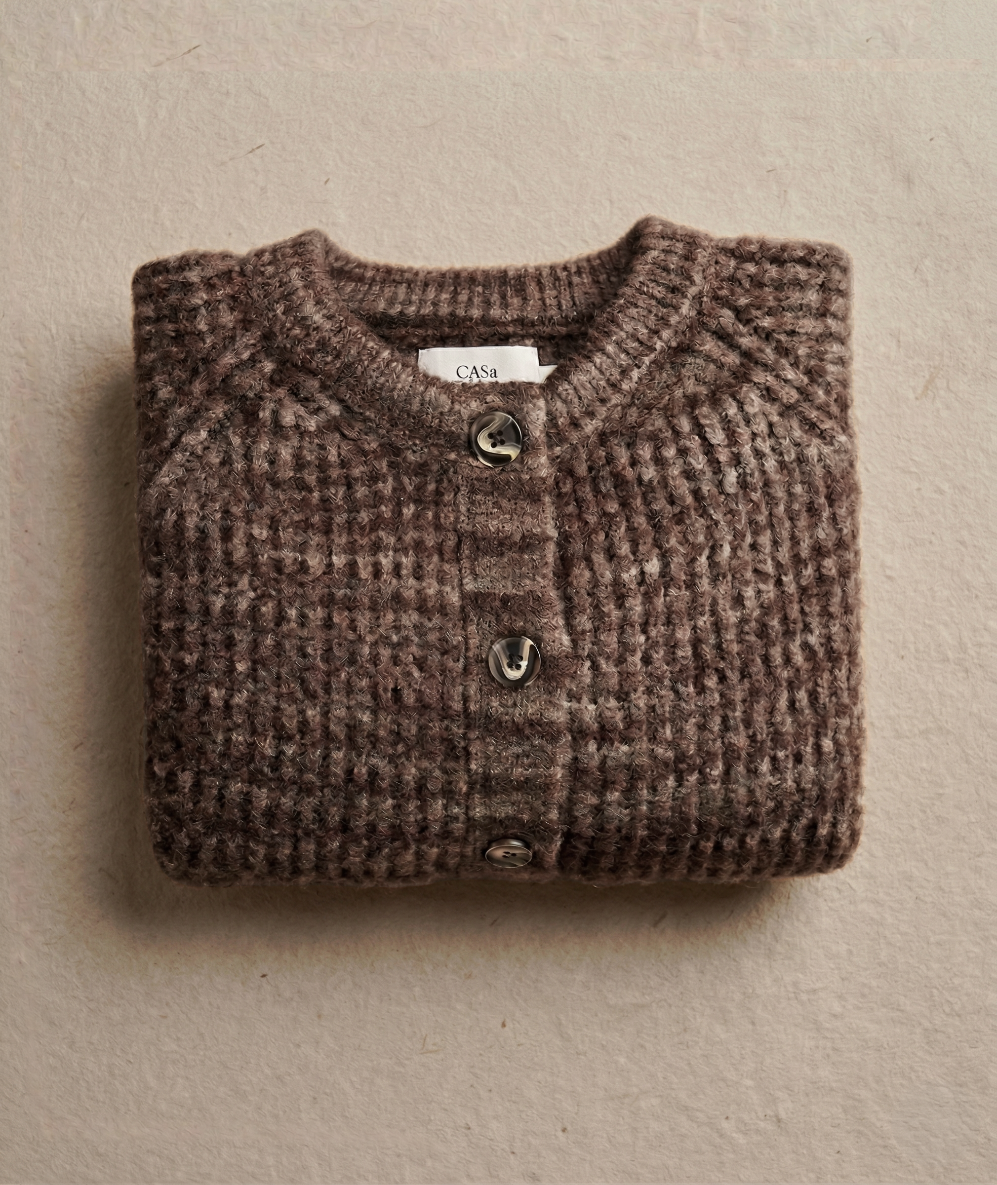 Chaleco Cardo café jaspeado