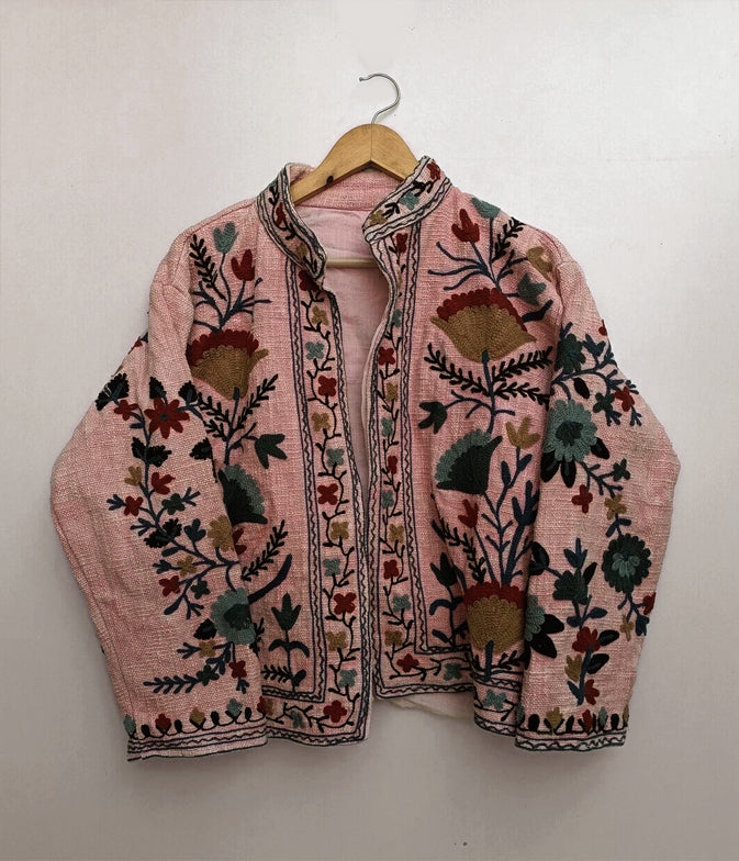 Chaqueta Suzani palo rosa