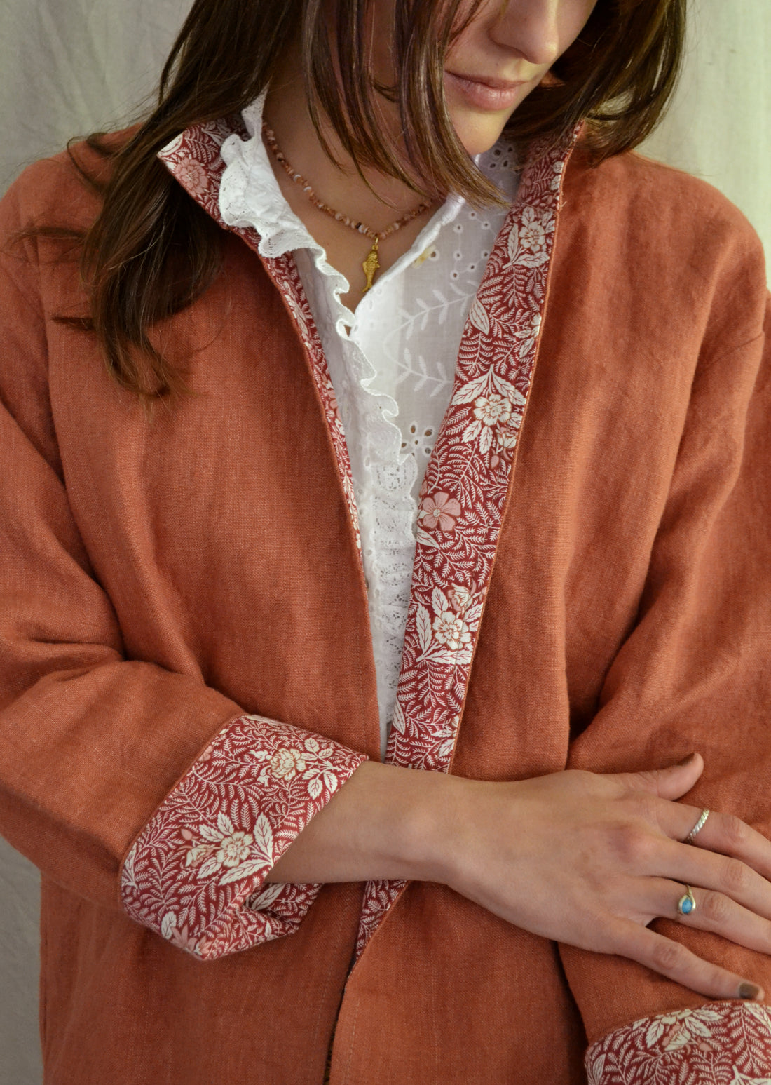 Chaqueta Ribeira Terracota