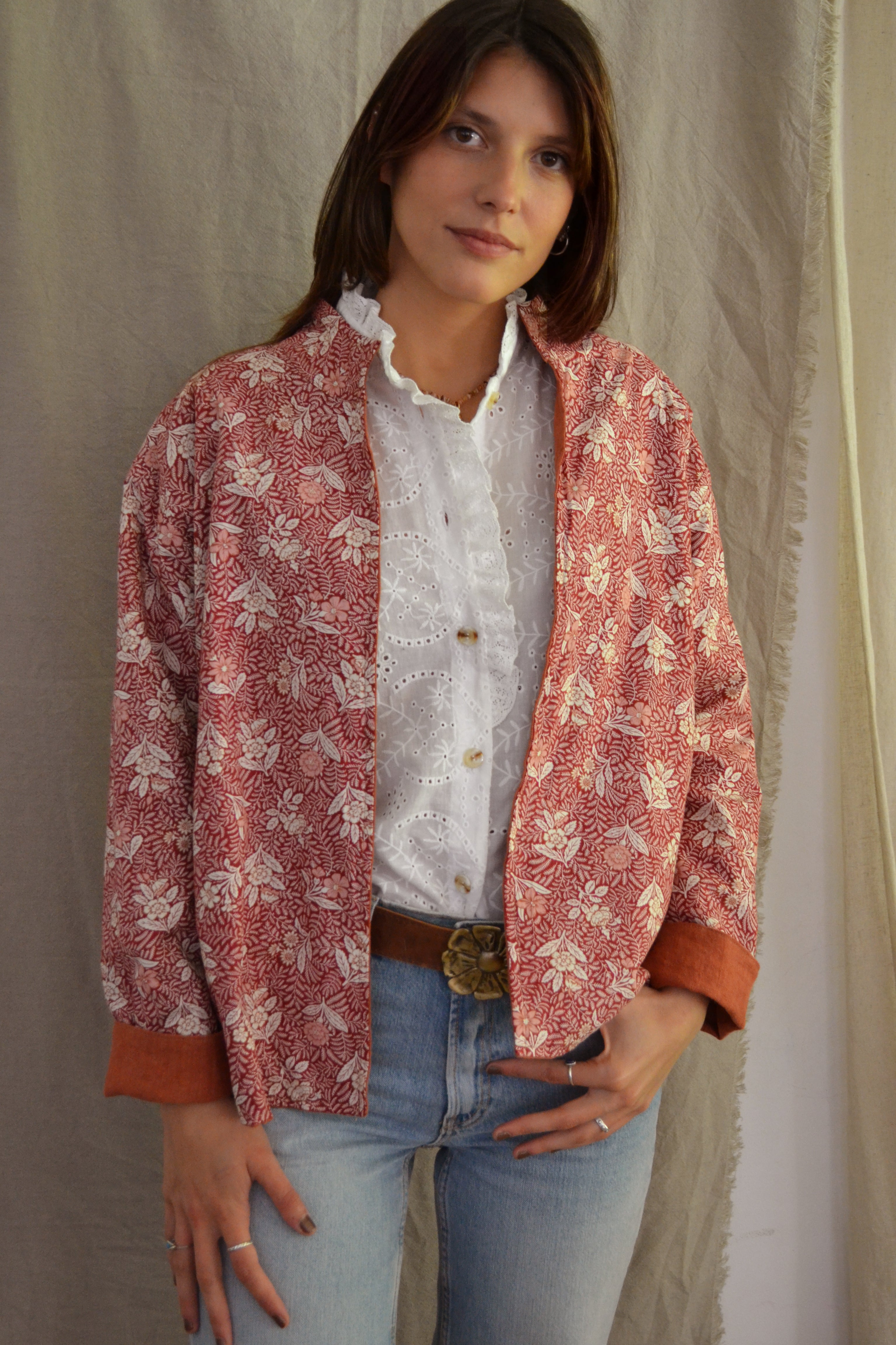Chaqueta Ribeira Terracota