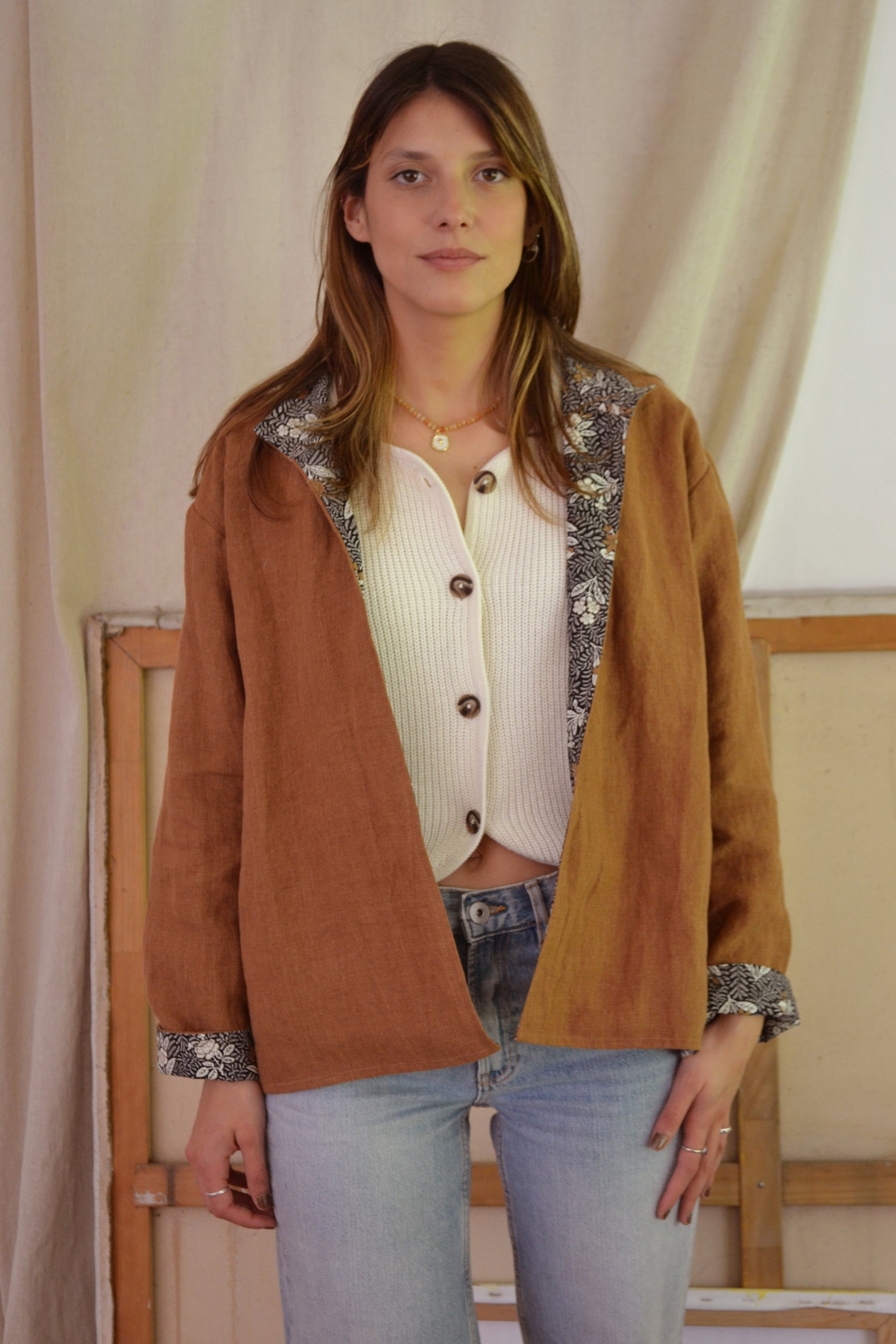 Chaqueta Ribeira Caramelo