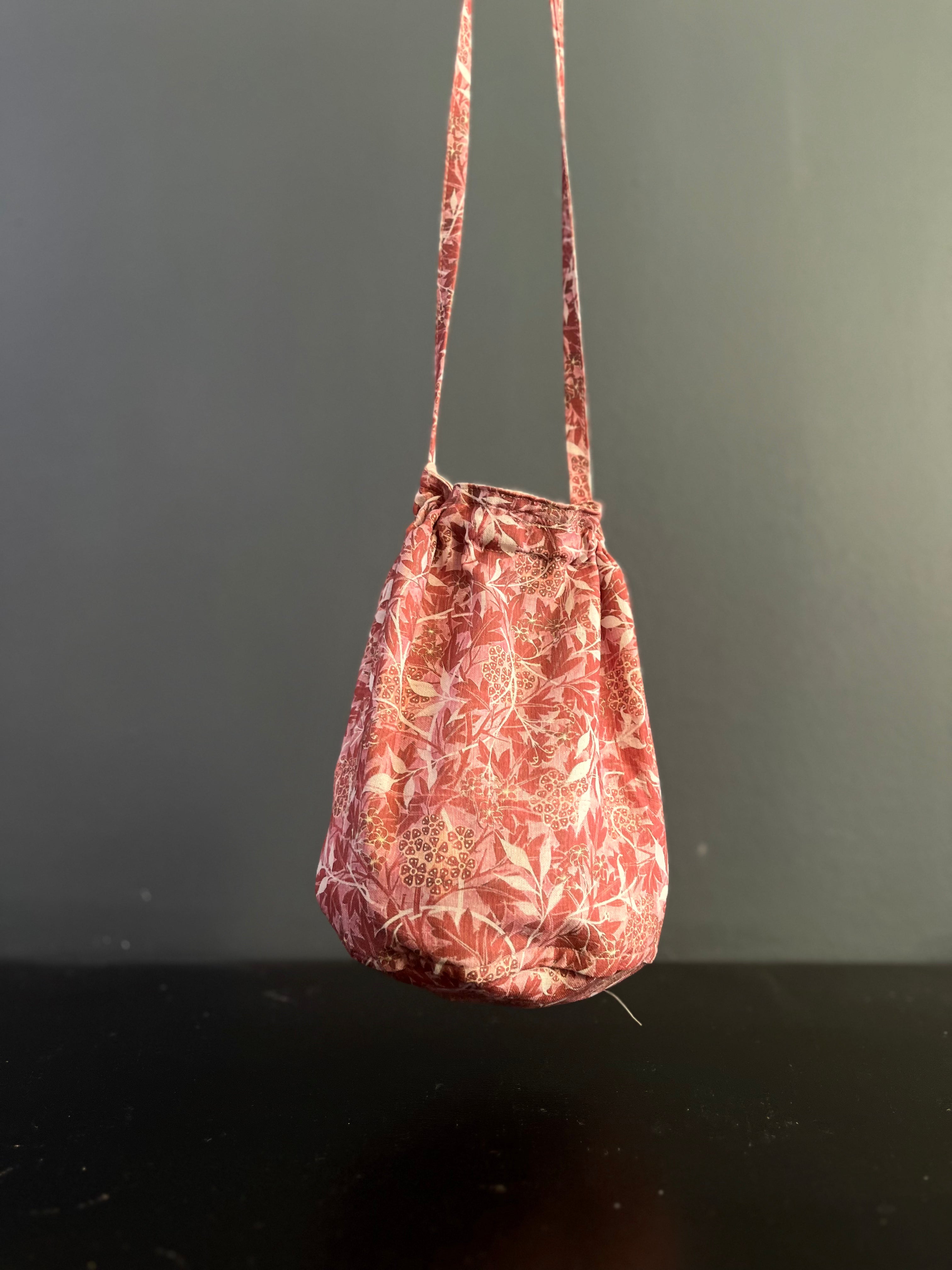 Cartera Lino Beige / Rosado