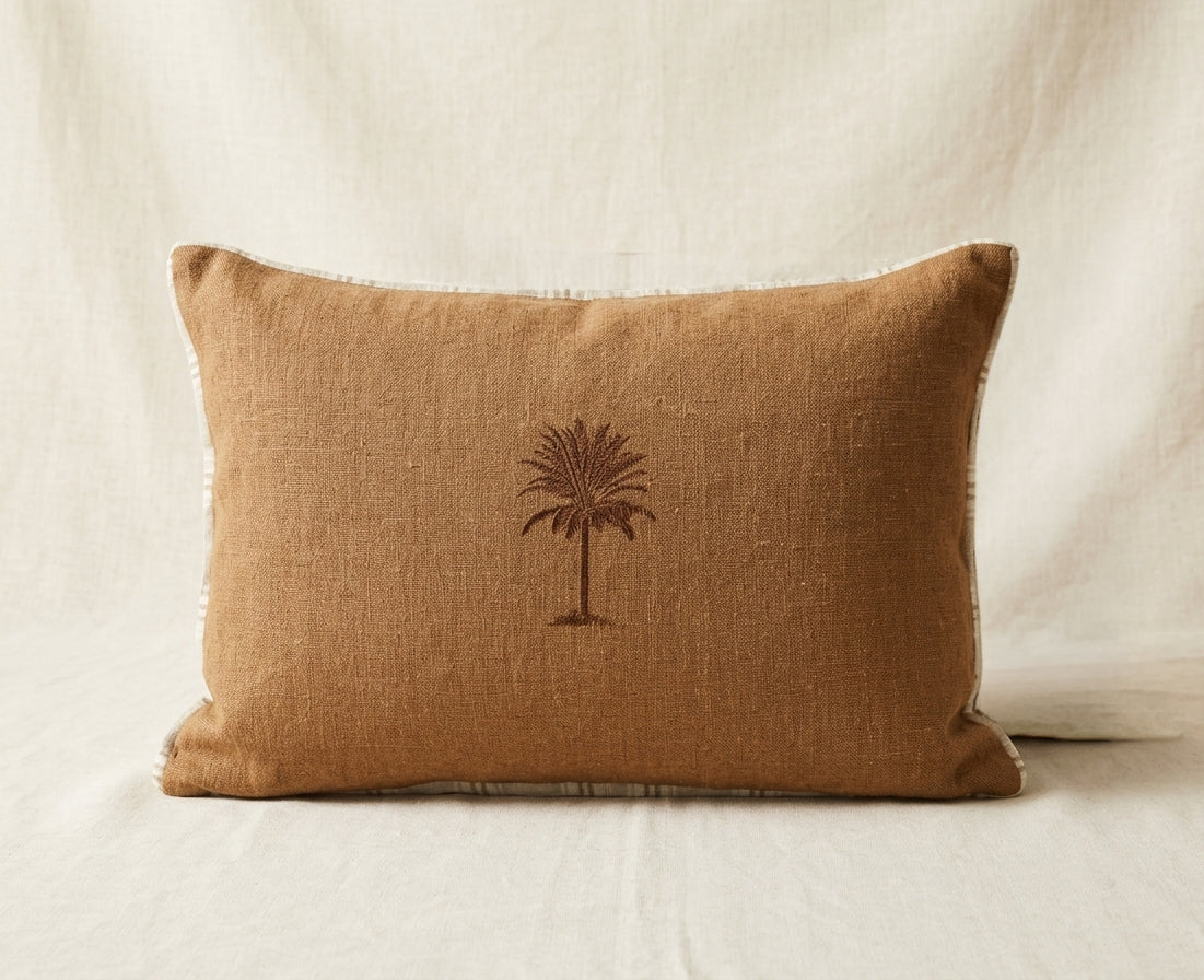 Funda de Lino Fuelle Caramelo 60 x 40