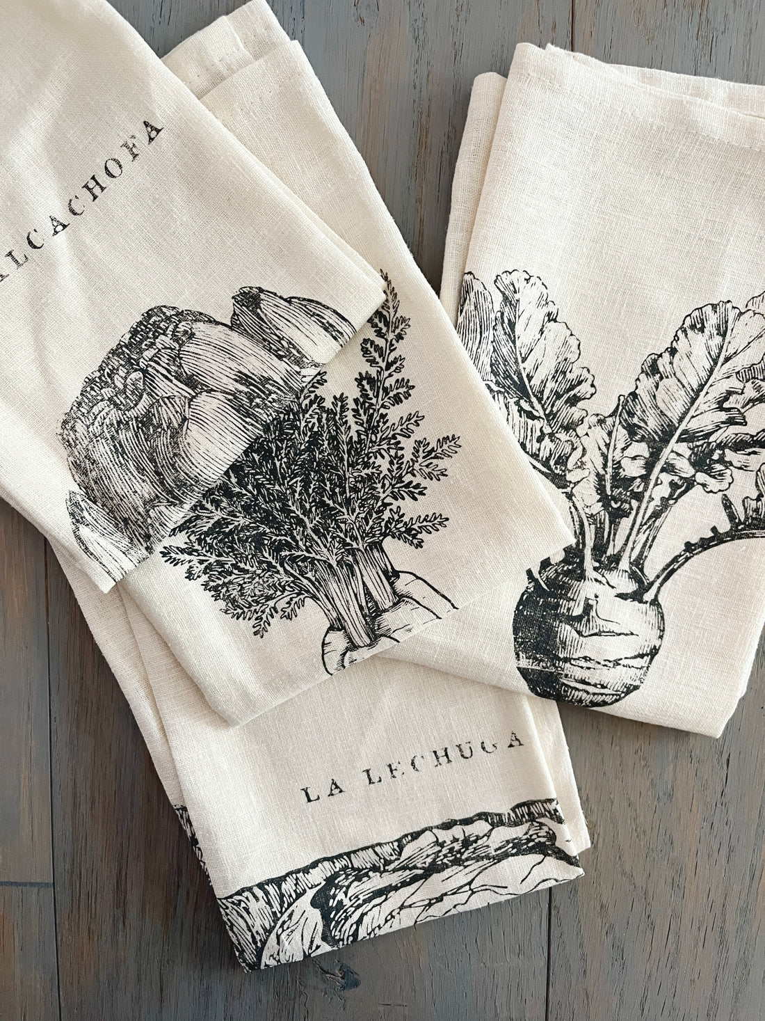 Servilletas de Algodón Verduras (set de 4 unidades)