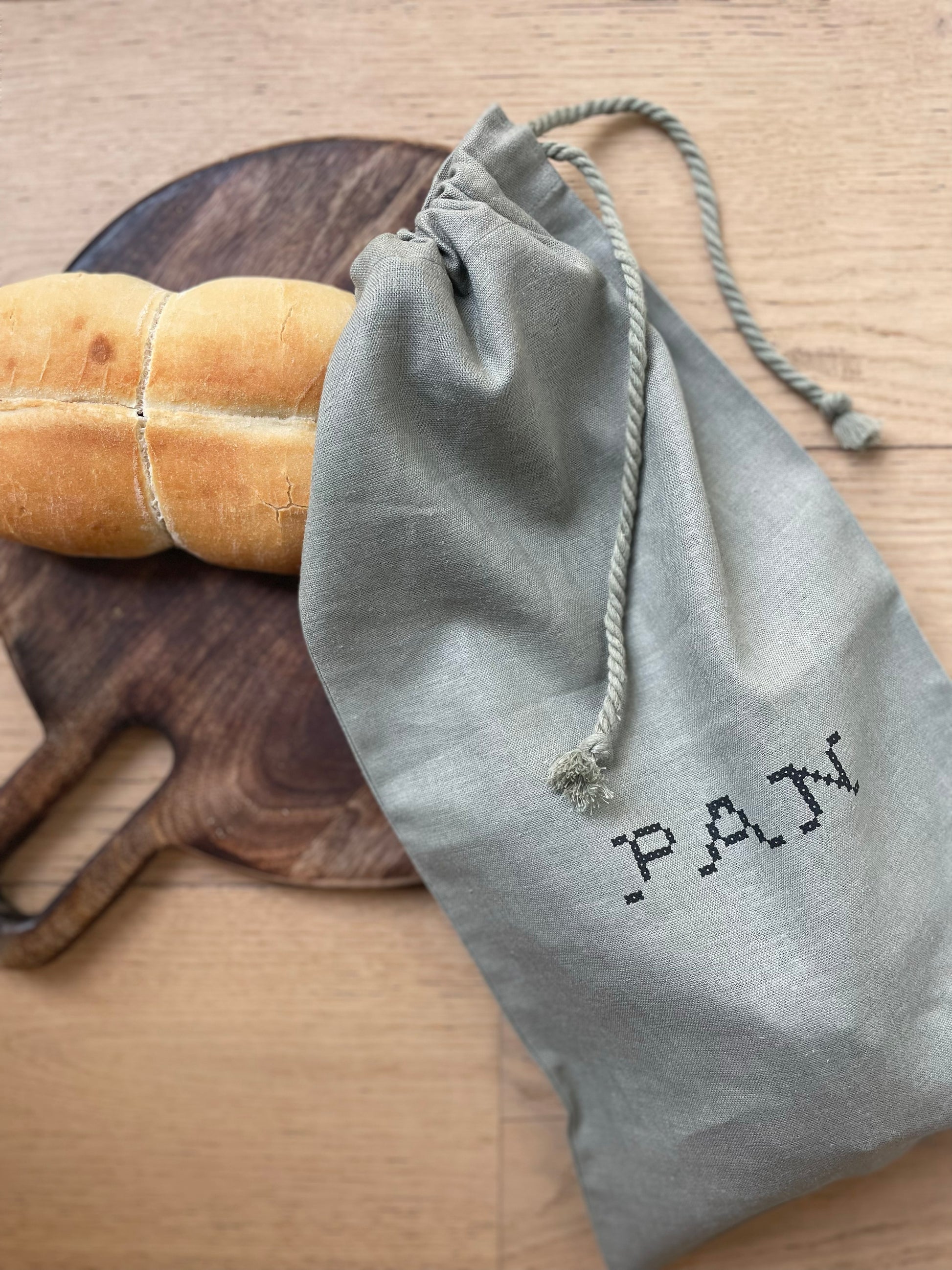 Bolsa para el pan de lino – Casa Pampa